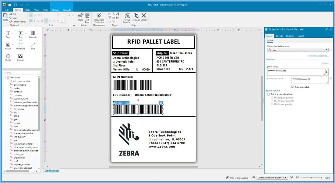 Gere etiquetas com o Zebra Designer Bz Tech